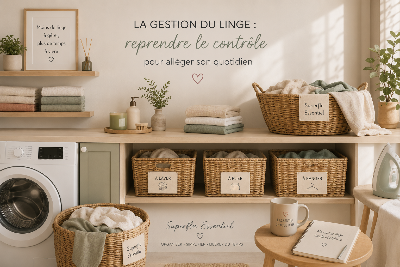 La gestion du linge : reprendre le contrôle pour alléger son quotidien