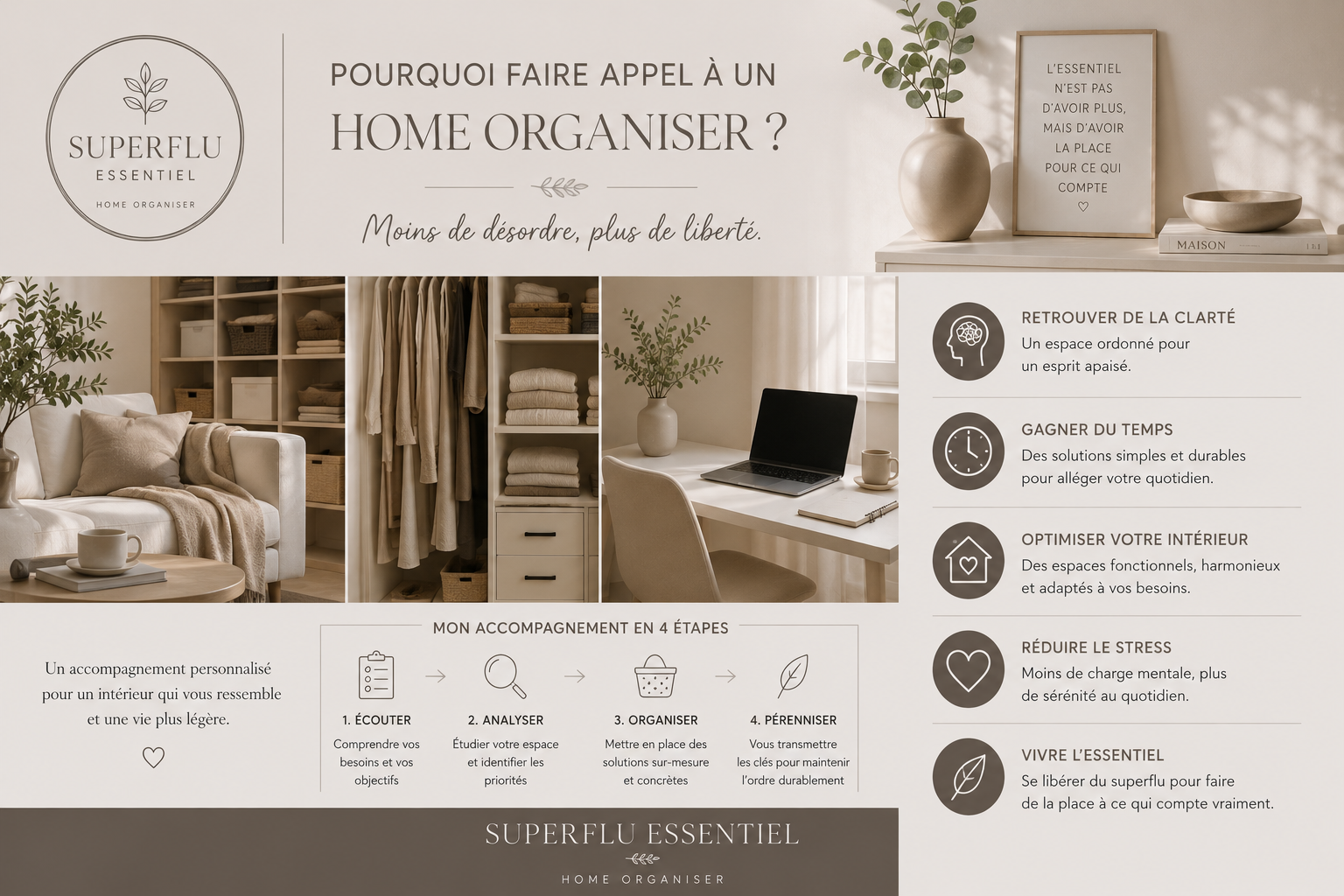 Pourquoi faire appel à un Home Organiser ? Bien plus qu&rsquo;un simple rangement
